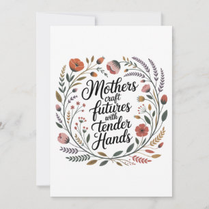 Convite Mães Criam Futuros Com Mãos Terνας