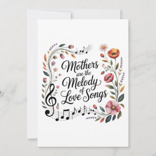 Convite Mães São a Melodia das Canções de Amor