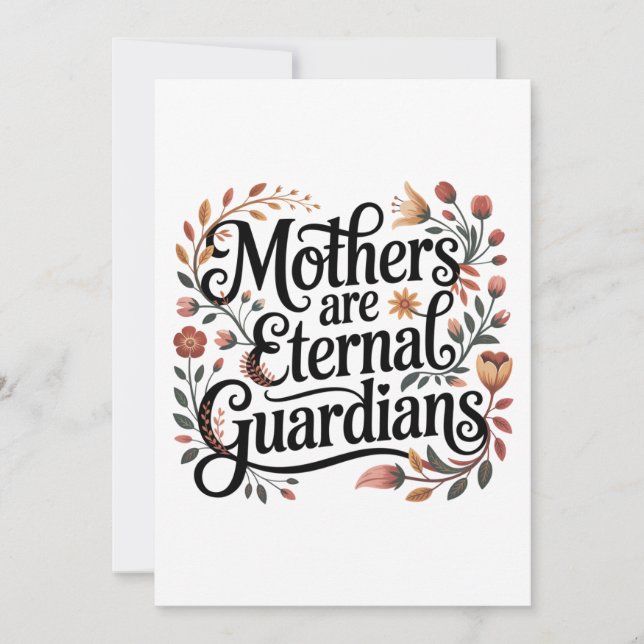 Convite Mães São Guardiãs Eternas (Frente)