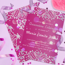 Magenta E Silver Ximery Quinceañera