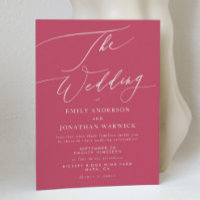 Magenta Vermelha Moderna Simples