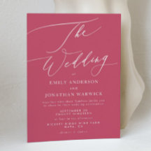 Magenta Vermelha Moderna Simples