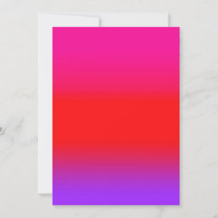 Convite Magenta Vermelho Roxo Ombre Festivo 