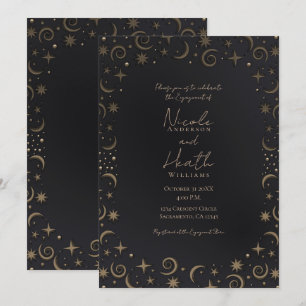 Convite Magia Caprichosa Redemoinhos Celestiais Noite Comp