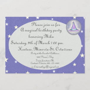 Convite Magia de Chapéu Pagan do Feiticeiro