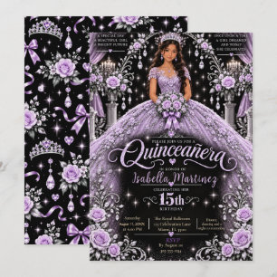 Convite Magia de Lavanda para Quinceañera
