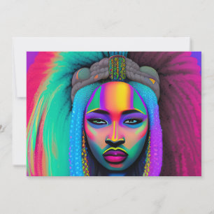 Convite Magia de Menina Preta Aniversário Irmã Melanina Mu