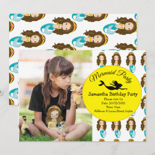 Convite Magia de uma Mermaid Party