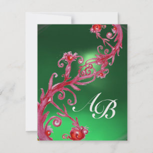 Convite MAGIC BERRIES 4,MONOGRAM Red Jade ice