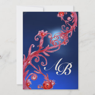 Convite MAGIC BERRIES 4,MONOGRAM Red Sapphire champagne