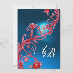 Convite MAGIC BERRIES 4,MONOGRAM Red Sapphire champagne