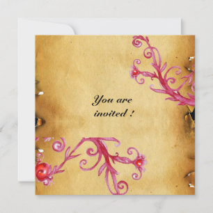 Convite MAGIC BERRIES MONOGRAMA Blindagem de selo de cera