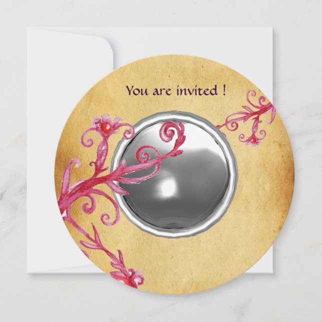 CONVITE MAGIC BERRIES PARCHEMENT GEM LUZ (Frente)