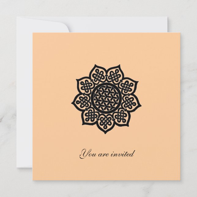 Convite MAGIC EVENTO de papel metálico prateado (Frente)