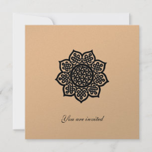 Convite MAGIC EVENTO de papel metálico prateado