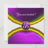 MAGIC RINGS, MONOGRAMA Gem gelo roxo