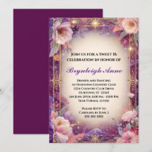 Mágica Floral Linda para Aniversário de Adolescent