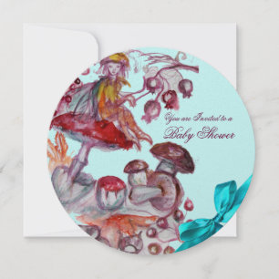 CONVITE MÁGICA FOLLET, CHÁ DO BEBÉ DA FITA AZUL DOS