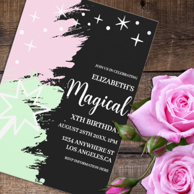 Convite Magical Birthday (Criador carregado)