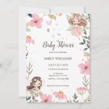 Magical Boho Fairy Baby Shower Invitatio