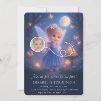 Convite Magical Fairy Birthday Invitation