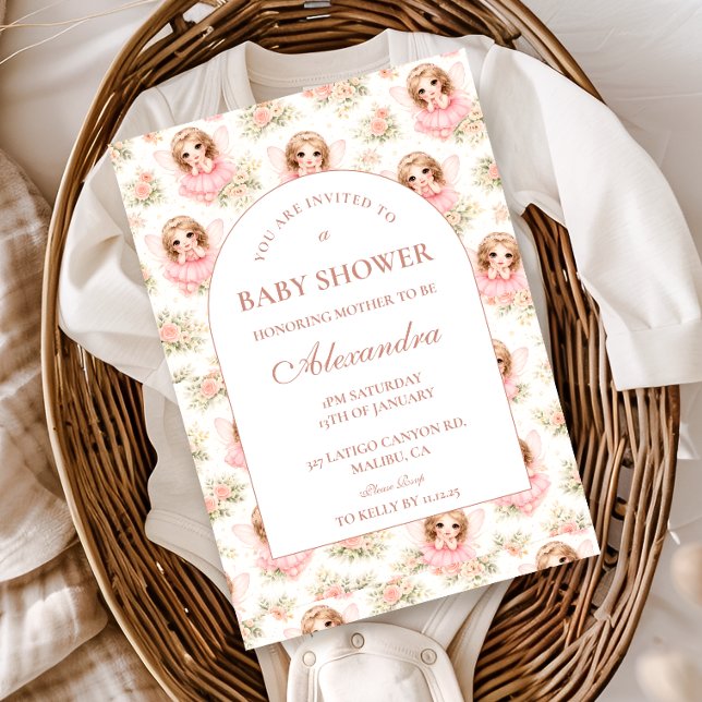 Convite Magical Fairy Garden Baby Shower (Criador carregado)
