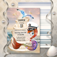 Magical Mermaid Beach Nautical Child Birthday