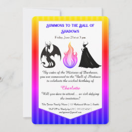 Convite Magical & Mysterious Kids BirthdayParty Invitation