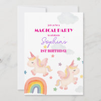 Convite Magical Unicorn Dreamland