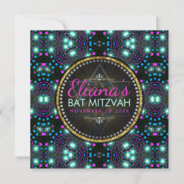 Convite Magical Winter Sparkle Bat Mitzvah