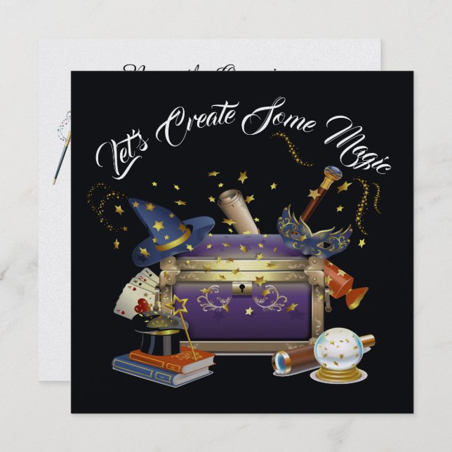 Convite Mágico Criado Revisado (Frente/Verso)