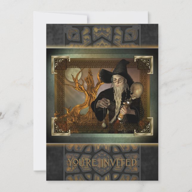 Convite mágico dos feiticeiros grande (Frente)