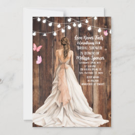 Convite Magnético 1 Corinthians 13:8 Bridal Shower Invitation