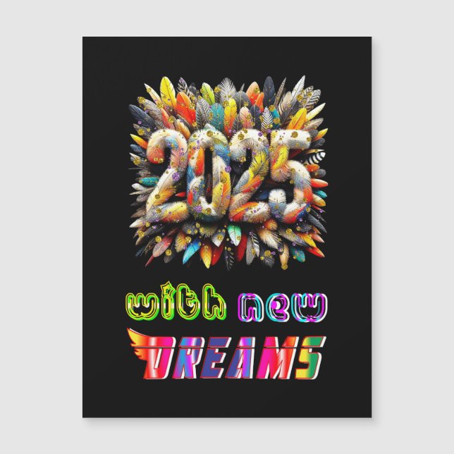 Convite Magnético 2025 Com Novos Sonhos (Frente)