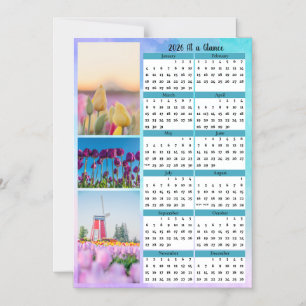 Convite Magnético 3 Calendário de Tulipas Imagem Geral