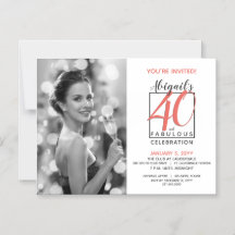 40 e Fabulosa (Qualquer Aniversário) Celebração 🎂