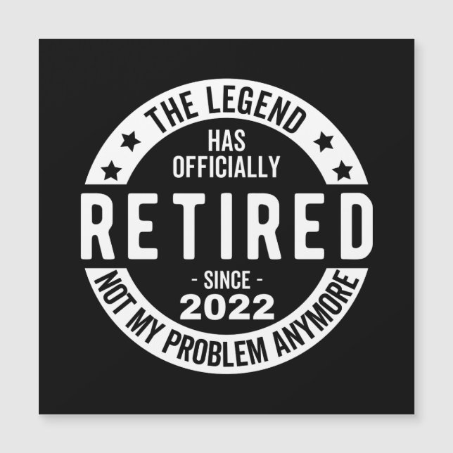 Convite Magnético A Lenda Se Aposentou Oficialmente, Aposentada Em 2 (Frente)