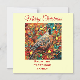 Convite Magnético A Partridge In A Pear Tree