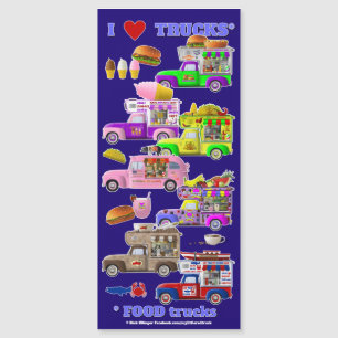 Convite Magnético Adoro o ímã Trucks (Caminhões COMIDAS)