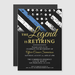 Convite Magnético Agente de Polícia - Parte Polícia