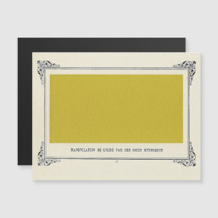 Convite Magnético Alphonse Allais, April Fools, Yellow, Abstrato Art
