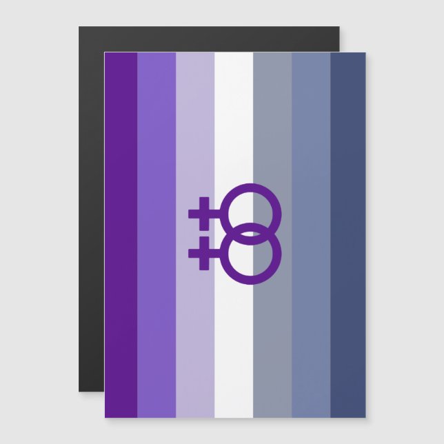 Convite Magnético Amor Lésbico Butch Orgulho WLW (Frente/Verso)