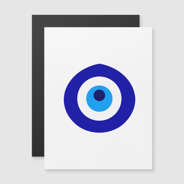 Convite Magnético Amuleto turco chamado nazar (Frente/Verso)