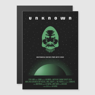 Convite Magnético Anúncio De Filme De Horror Sci-Fi, Desconhecido