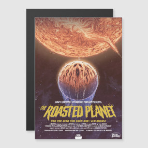 Convite Magnético Anúncio De Filme De Horror Sci-Fi, O Planeta Rosta