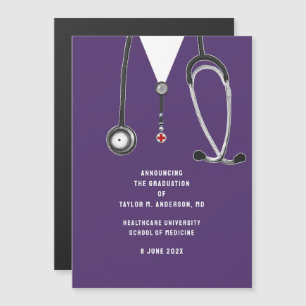 Convite Magnético Anúncio de Formatura da Faculdade de Medicina