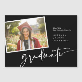 Convite Magnético Anúncio de instantâneo do Formando de fotos modern