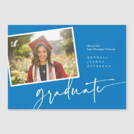 Convite Magnético Anúncio de instantâneo do Formando de fotos modern