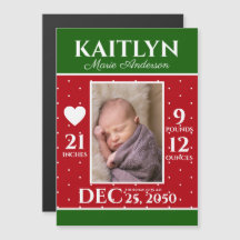 Anúncio de natal moderno Anúncio de recém-nascidos