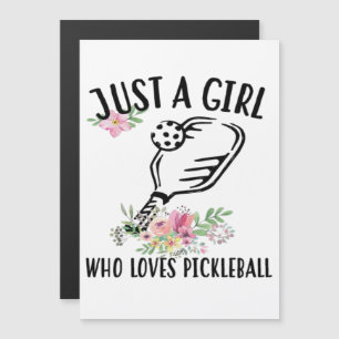 Convite Magnético Apenas uma garota que ama Pickleball